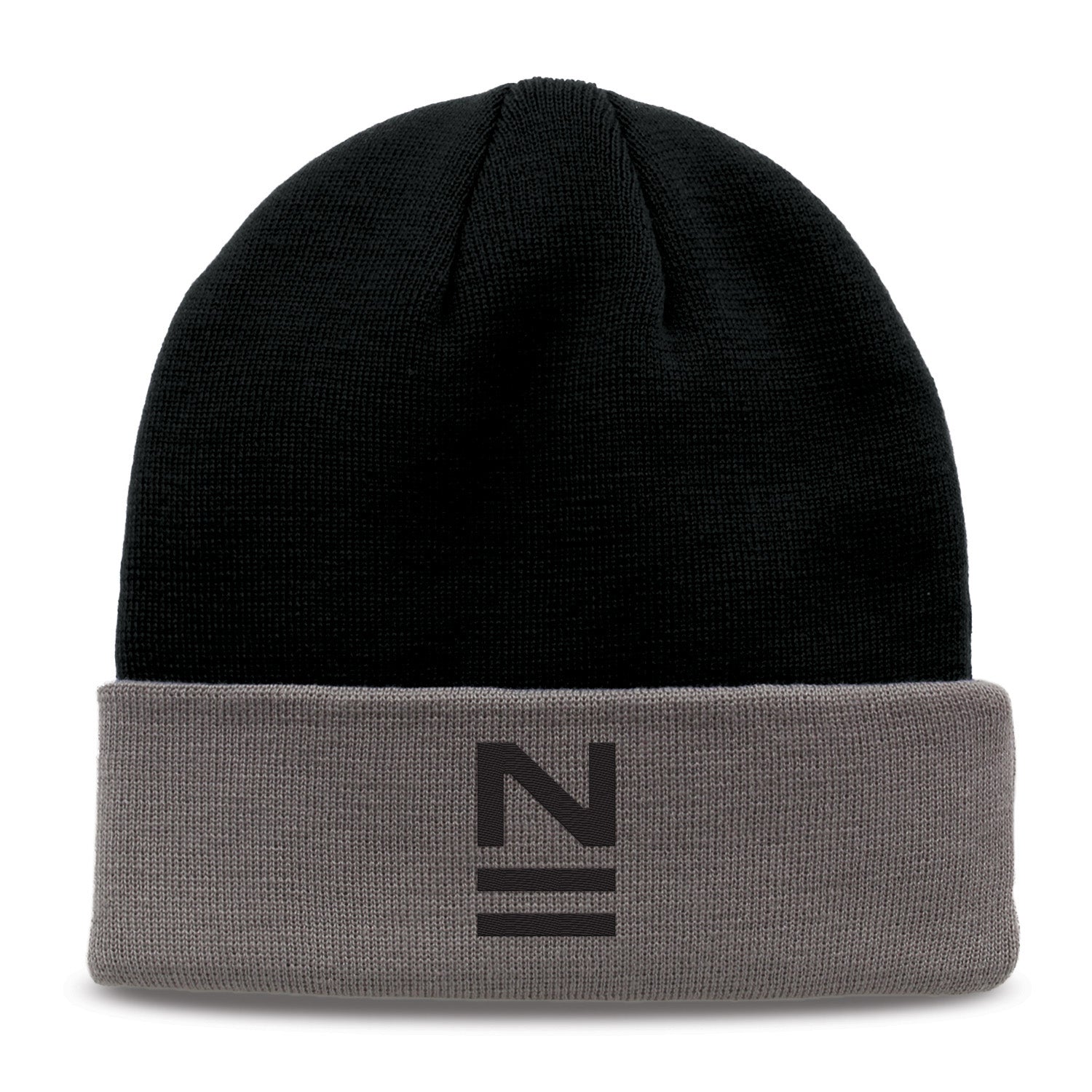 Black/ Grey "N" Beanie